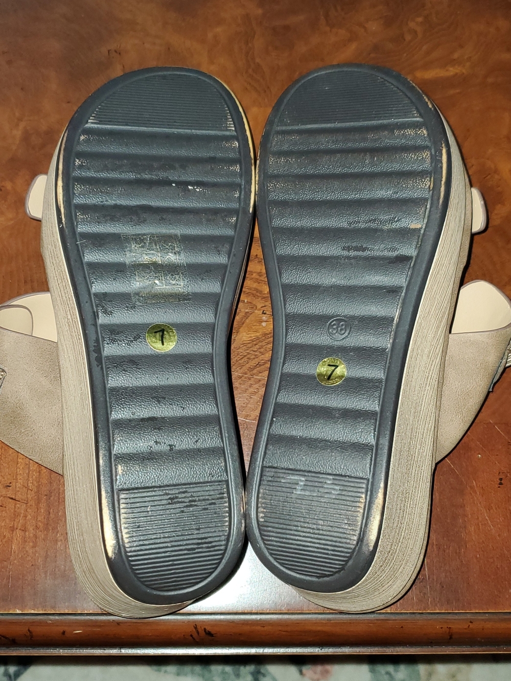 Patrizia SHANIHO Chic platform wedged slip-on sandal (size 7/38) - Picture 3 of 4